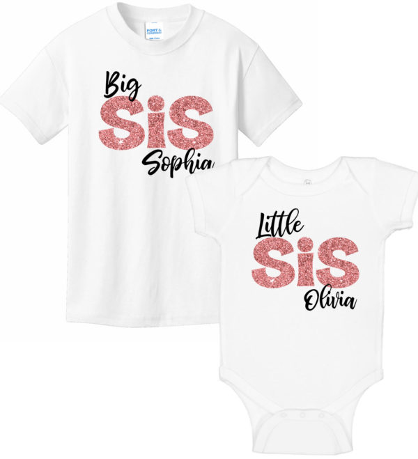 Big Sis & Lil Sis Onesie & T-Shirt Set