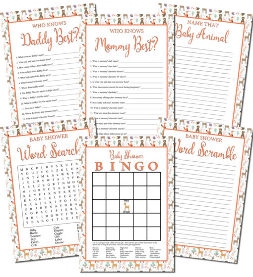 Free Printable Baby Shower Games | Personalized Babies