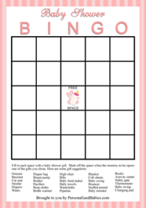 Free Printable Baby Shower Games | Personalized Babies